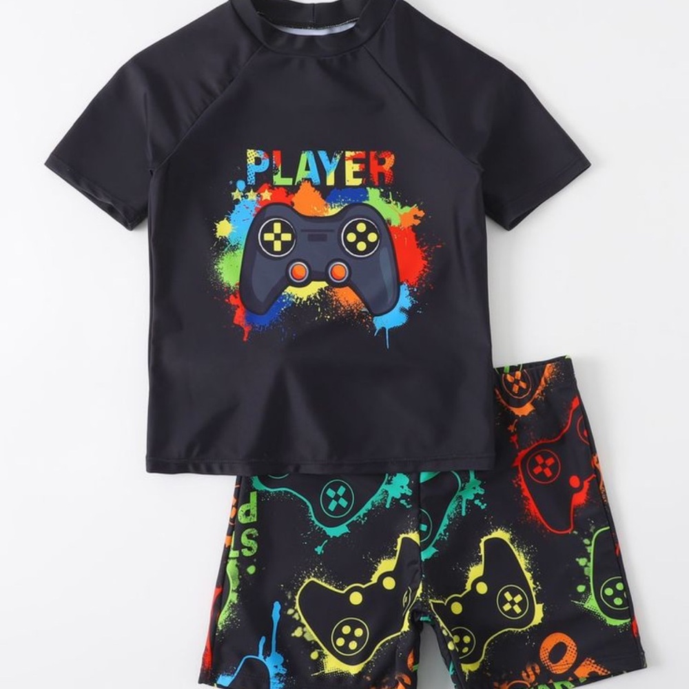🖤New Boy’s Two Piece Summer Set with Game Controller Design🖤